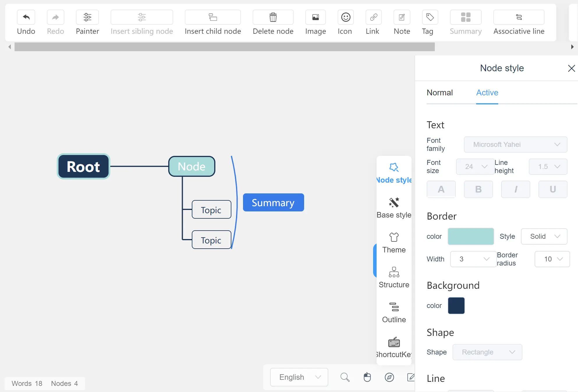 Mind Map Editor