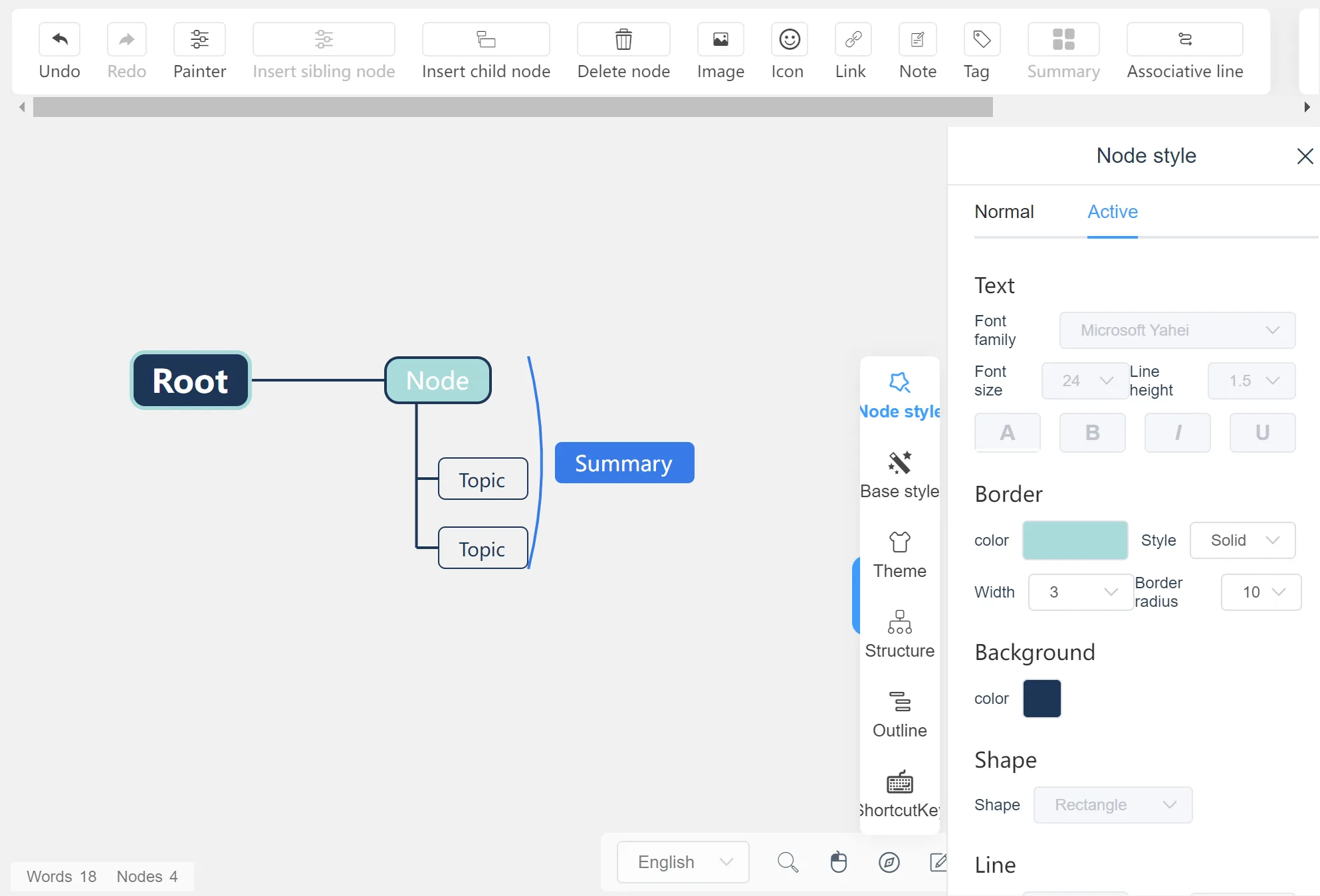 Mind Map Editor