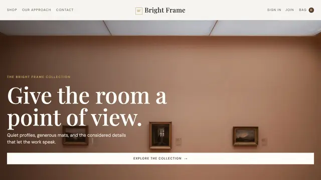 Bright Frame template preview