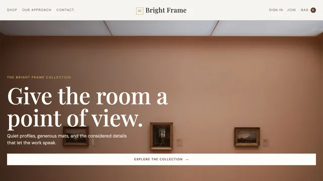 Bright Frame template preview