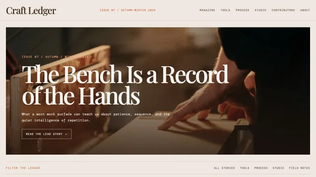 Craft Ledger template preview