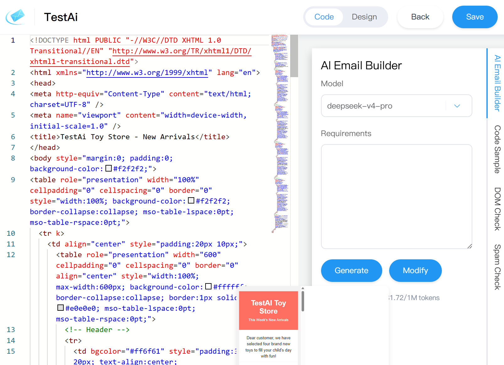 AI write all the code and contents